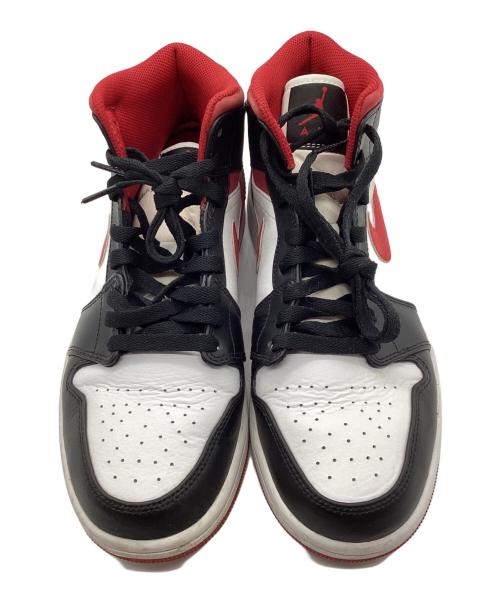 NIKE（ナイキ）NIKE (ナイキ) AIR JORDAN 1 MID ブラック×レッド サイズ:27.5cmの古着・服飾アイテム