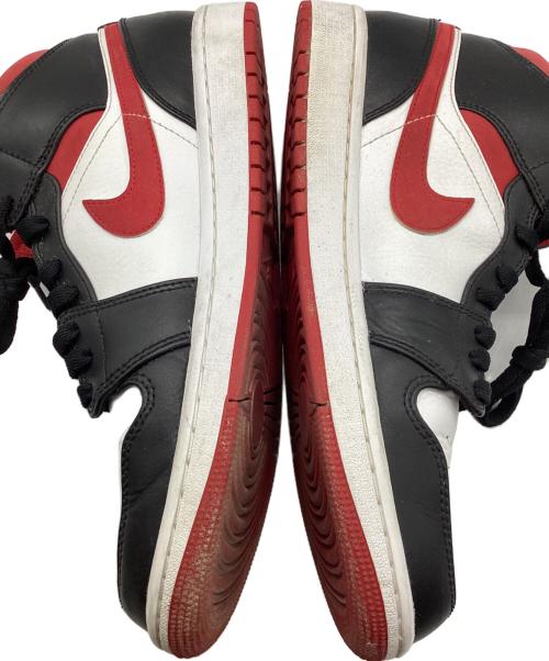 NIKE（ナイキ）NIKE (ナイキ) AIR JORDAN 1 MID ブラック×レッド サイズ:27.5cmの古着・服飾アイテム