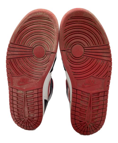 NIKE（ナイキ）NIKE (ナイキ) AIR JORDAN 1 MID ブラック×レッド サイズ:27.5cmの古着・服飾アイテム