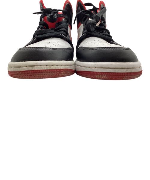 NIKE（ナイキ）NIKE (ナイキ) AIR JORDAN 1 MID ブラック×レッド サイズ:27.5cmの古着・服飾アイテム