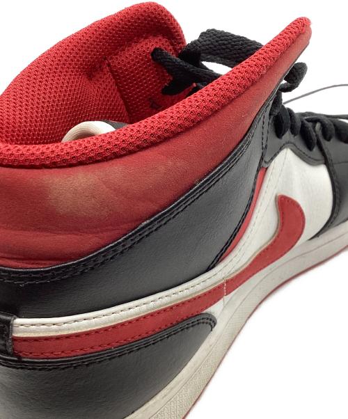 NIKE（ナイキ）NIKE (ナイキ) AIR JORDAN 1 MID ブラック×レッド サイズ:27.5cmの古着・服飾アイテム