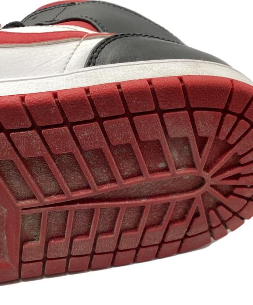 NIKE（ナイキ）NIKE (ナイキ) AIR JORDAN 1 MID ブラック×レッド サイズ:27.5cmの古着・服飾アイテム