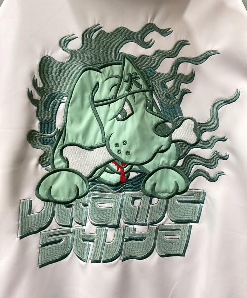 GALFY（ガルフィー）GALFY (ガルフィー) うらめしやパーカー グリーン×ホワイト サイズ:XLの古着・服飾アイテム