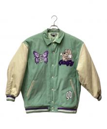 GALFY（ガルフィー）の古着「コーデュロイスタジャン」｜グリーン×ベージュ