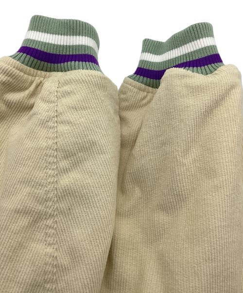 GALFY（ガルフィー）GALFY (ガルフィー) コーデュロイスタジャン グリーン×ベージュ サイズ:Lの古着・服飾アイテム