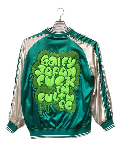 GALFY（ガルフィー）GALFY (ガルフィー) リバーシブルスカジャン グリーン×ピンク サイズ:XLの古着・服飾アイテム