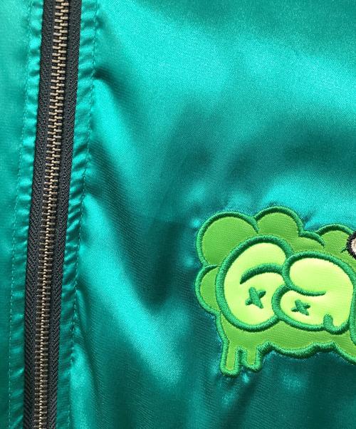 GALFY（ガルフィー）GALFY (ガルフィー) リバーシブルスカジャン グリーン×ピンク サイズ:XLの古着・服飾アイテム