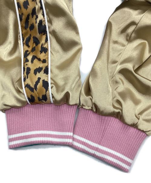 GALFY（ガルフィー）GALFY (ガルフィー) リバーシブルスカジャン グリーン×ピンク サイズ:XLの古着・服飾アイテム