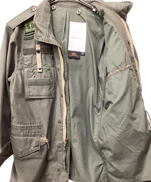 ALPHA INDUSTRIES（アルファインダストリーズ）ALPHA INDUSTRIES (アルファインダストリーズ) M-65　ミリタリージャケット カーキ サイズ:Lの古着・服飾アイテム