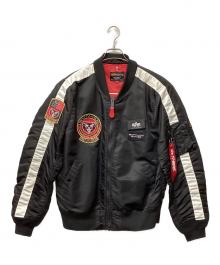 ALPHA×シン・仮面ライダー（アルファ×シンカメンライダー）の古着「MA-1ジャケット」｜ブラック