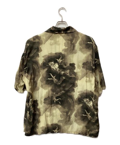 Sun Surf（サンサーフ）Sun Surf (サンサーフ) 葛飾北斎 (カツシカホクサイ) SPECIAL EDITION 富士越の龍図　半袖シャツ ベージュ サイズ:XXLの古着・服飾アイテム
