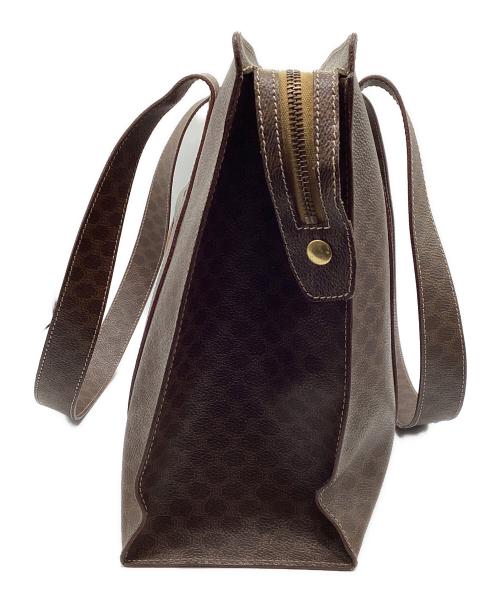 CELINE（セリーヌ）CELINE (セリーヌ) マカダム柄　トートバッグ ブラウンの古着・服飾アイテム