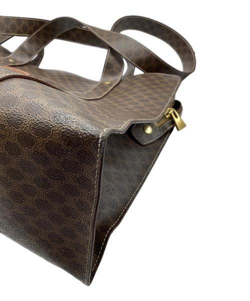 CELINE（セリーヌ）CELINE (セリーヌ) マカダム柄　トートバッグ ブラウンの古着・服飾アイテム