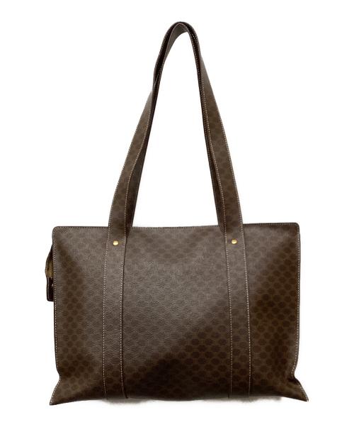 CELINE（セリーヌ）CELINE (セリーヌ) マカダム柄　トートバッグ ブラウンの古着・服飾アイテム