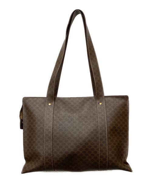 CELINE（セリーヌ）CELINE (セリーヌ) マカダム柄　トートバッグ ブラウンの古着・服飾アイテム