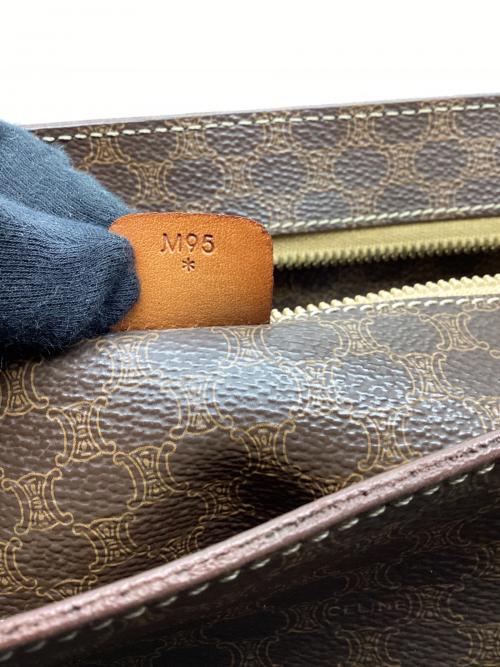 CELINE（セリーヌ）CELINE (セリーヌ) マカダム柄　トートバッグ ブラウンの古着・服飾アイテム