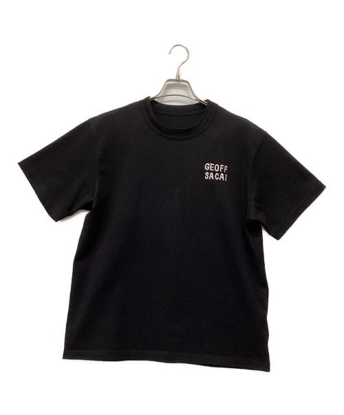 sacai（サカイ）sacai  (サカイ) Geoff McFetridge (ジェフ・マクフェトリッジ) 半袖カットソー ブラック サイズ:S 未使用品の古着・服飾アイテム