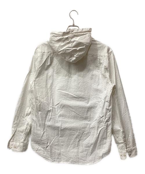 SUPREME（シュプリーム）SUPREME (シュプリーム) Hooded Seersucker Shirts ホワイト サイズ:Lの古着・服飾アイテム