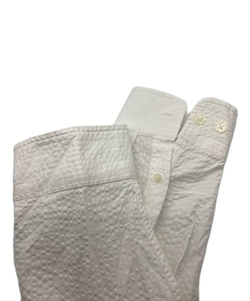 SUPREME（シュプリーム）SUPREME (シュプリーム) Hooded Seersucker Shirts ホワイト サイズ:Lの古着・服飾アイテム