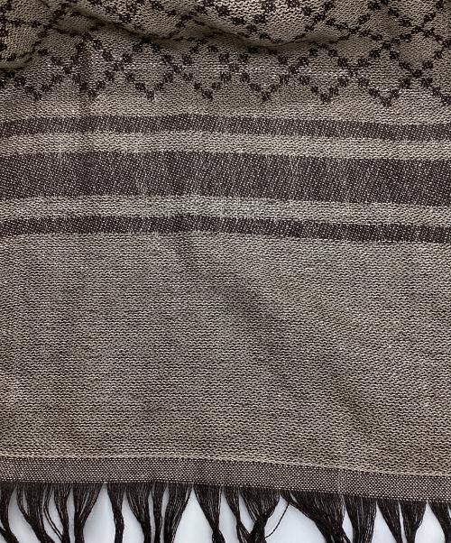 GUCCI（グッチ）GUCCI (グッチ) 大判ストール GG ブラウンの古着・服飾アイテム