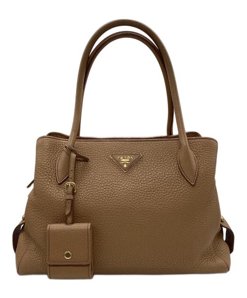 PRADA（プラダ）PRADA (プラダ) 2WAYバッグ キャメルの古着・服飾アイテム