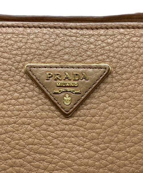 PRADA（プラダ）PRADA (プラダ) 2WAYバッグ キャメルの古着・服飾アイテム