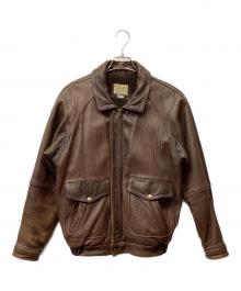 Brass（ブラス）の古着「ラムレザージャケット」｜ブラウン