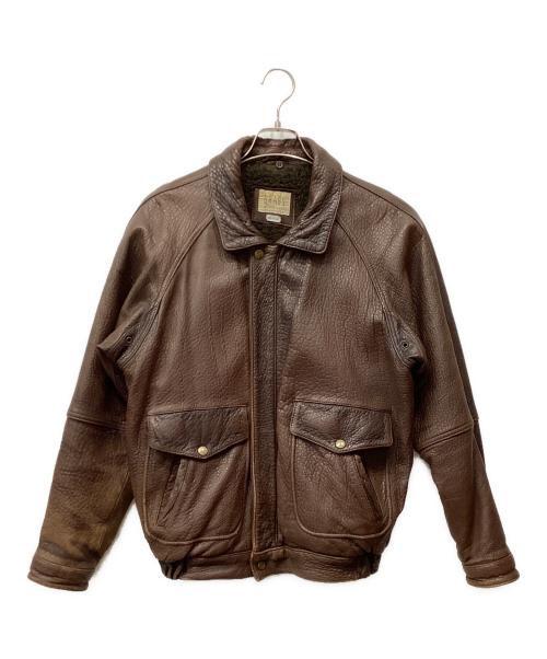 Brass（ブラス）Brass (ブラス) ラムレザージャケット ブラウン サイズ:Mの古着・服飾アイテム
