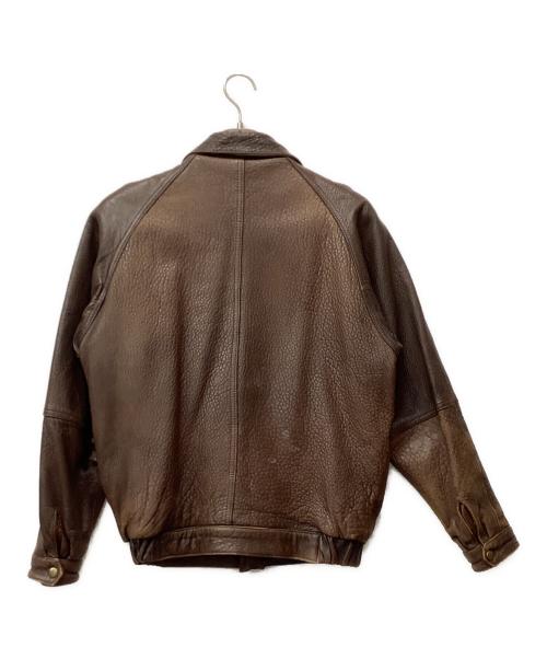 Brass（ブラス）Brass (ブラス) ラムレザージャケット ブラウン サイズ:Mの古着・服飾アイテム