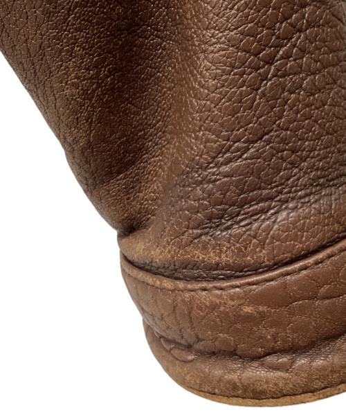 Brass（ブラス）Brass (ブラス) ラムレザージャケット ブラウン サイズ:Mの古着・服飾アイテム