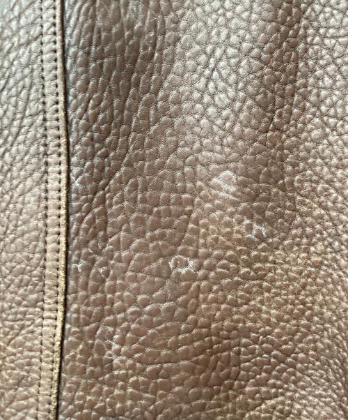 Brass（ブラス）Brass (ブラス) ラムレザージャケット ブラウン サイズ:Mの古着・服飾アイテム