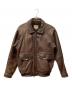 Brass（ブラス）の古着「ラムレザージャケット」｜ブラウン