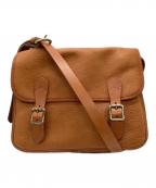 SLOWスロウ）の古着「レザーショルダーバッグ」｜ブラウン