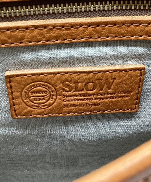 SLOW（スロウ）SLOW (スロウ) レザーショルダーバッグ ブラウンの古着・服飾アイテム