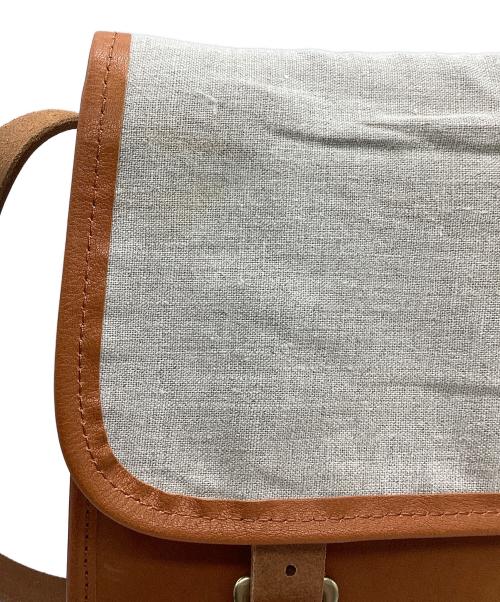 SLOW（スロウ）SLOW (スロウ) レザーショルダーバッグ ブラウンの古着・服飾アイテム