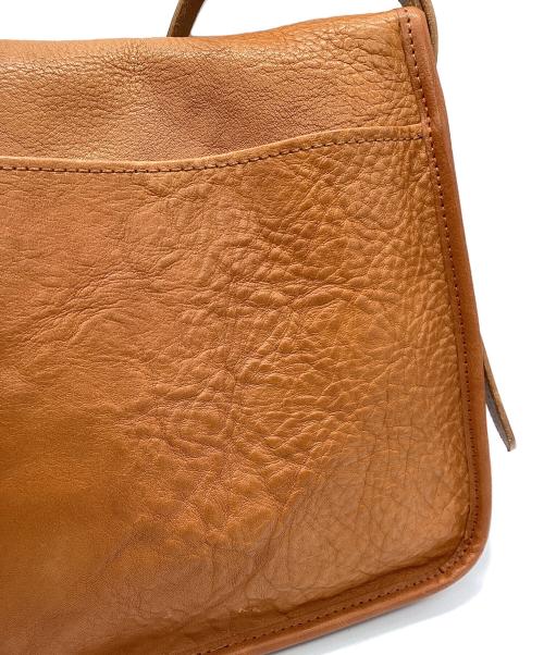 SLOW（スロウ）SLOW (スロウ) レザーショルダーバッグ ブラウンの古着・服飾アイテム