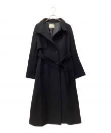 PUBLIC TOKYO（パブリックトウキョウ）の古着「アシメオーバーヨークコート」｜ブラック
