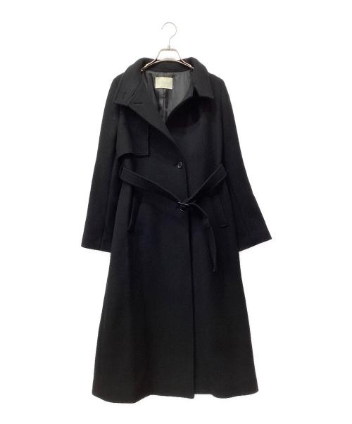 PUBLIC TOKYO（パブリックトウキョウ）PUBLIC TOKYO (パブリックトウキョウ) アシメオーバーヨークコート ブラック サイズ:1の古着・服飾アイテム