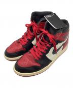 NIKEナイキ）の古着「Air Jordan 1 Retro High OG "Bred Toe"」｜レッド×ブラック