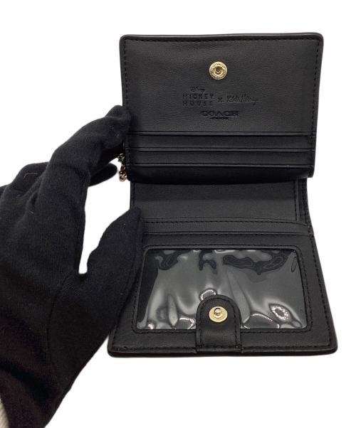 COACH（コーチ）COACH (コーチ) DISNEY (ディズニー) Keith Haring (キースヘリング) 2つ折り財布 イエローの古着・服飾アイテム