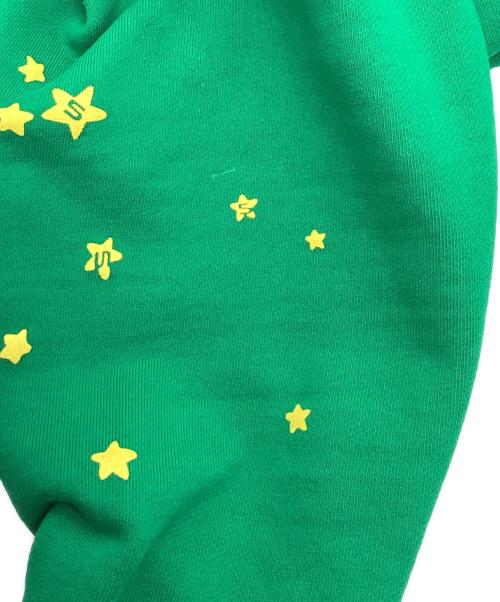 SP5DER（スパイダー）SP5DER (スパイダー) プルオーバーパーカー グリーン サイズ:Lの古着・服飾アイテム