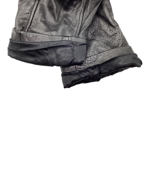 french bomber jack（フランス ボンバージャック）french bomber jack (フランス ボンバージャック) レザージャケット ブラック サイズ:Mの古着・服飾アイテム