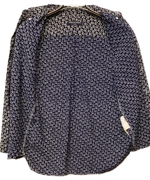 COMME des GARCONS HOMME（コムデギャルソン オム）COMME des GARCONS HOMME (コムデギャルソン オム) 半袖シャツ 花柄 ネイビー×ホワイト サイズ:XSの古着・服飾アイテム