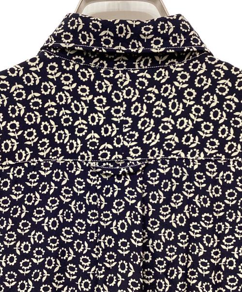 COMME des GARCONS HOMME（コムデギャルソン オム）COMME des GARCONS HOMME (コムデギャルソン オム) 半袖シャツ 花柄 ネイビー×ホワイト サイズ:XSの古着・服飾アイテム