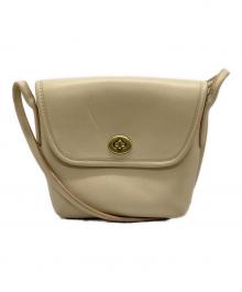 COACH（コーチ）の古着「OLD COACH ミニショルダーバッグ ターンロック」｜ベージュ