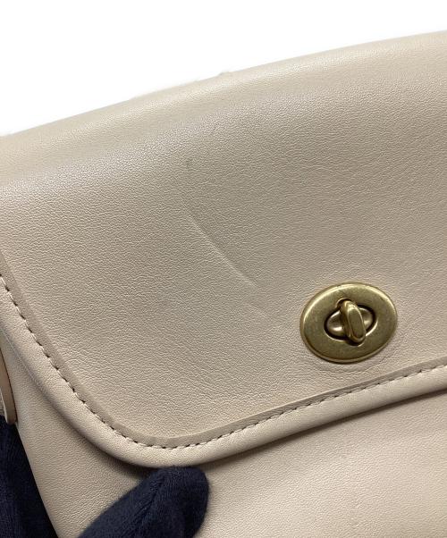 COACH（コーチ）COACH (コーチ) OLD COACH ミニショルダーバッグ ターンロック ベージュの古着・服飾アイテム