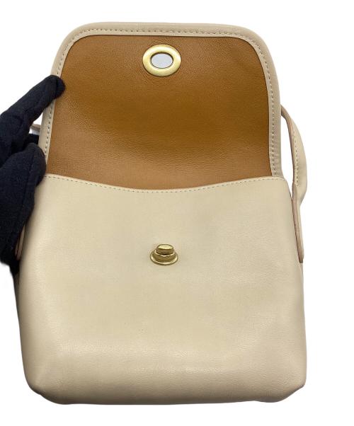 COACH（コーチ）COACH (コーチ) OLD COACH ミニショルダーバッグ ターンロック ベージュの古着・服飾アイテム