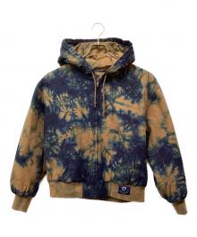 KODAI YASUNO（コウダイ ヤスノ）の古着「ジップアップフーディー」｜ネイビー×ブラウン