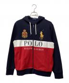 POLO RALPH LAURENポロ・ラルフローレン）の古着「ジップパーカー」｜トリコロールカラー