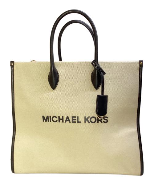 MICHAEL KORS（マイケル・コース）MICHAEL KORS (マイケル・コース) トートバッグ アイボリー×ブラックの古着・服飾アイテム